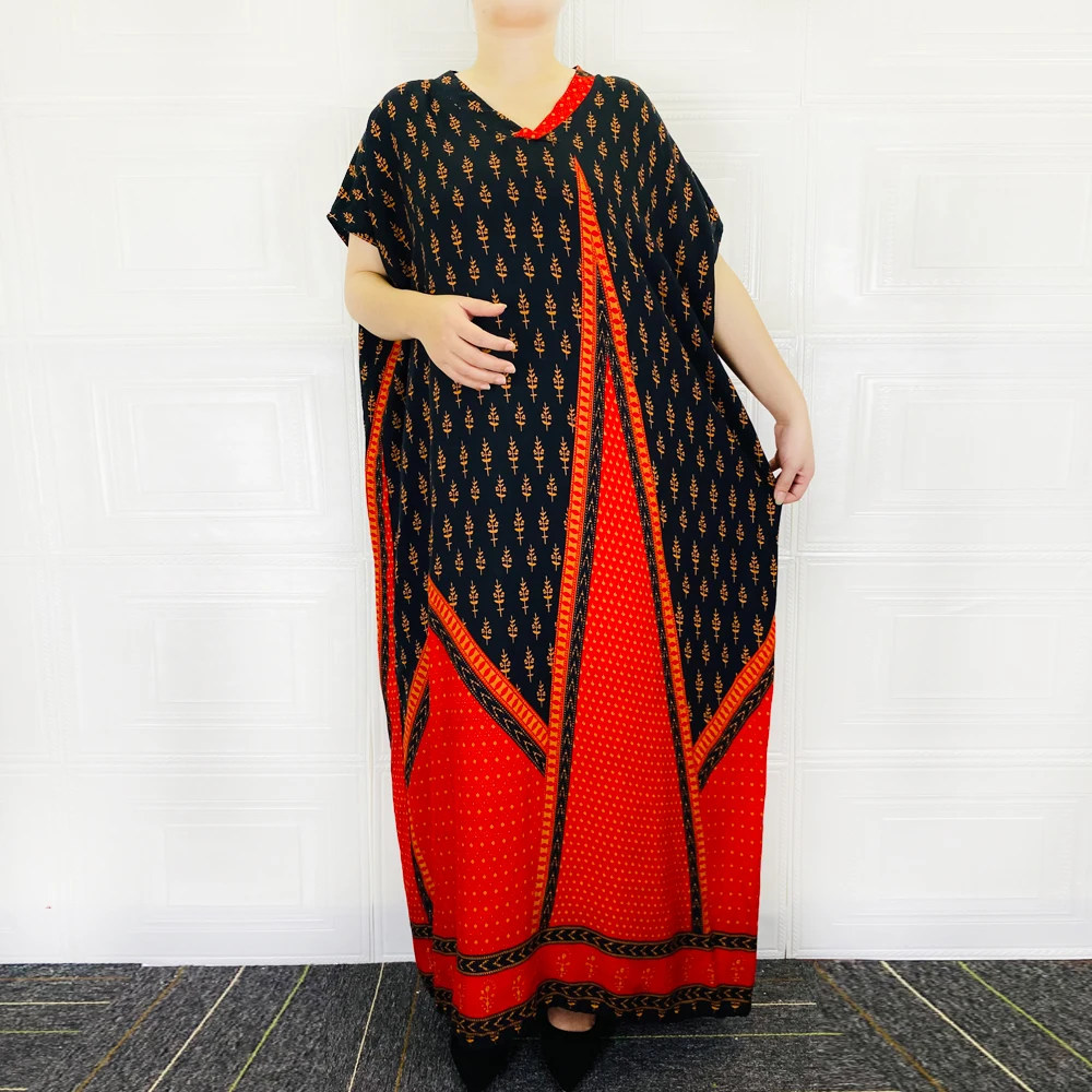 Abaya женские платья мусульманский Дубай кафтан индийское платье Ближний Восток с длинным рукавом черный принт элегантная женская Свободная ...
