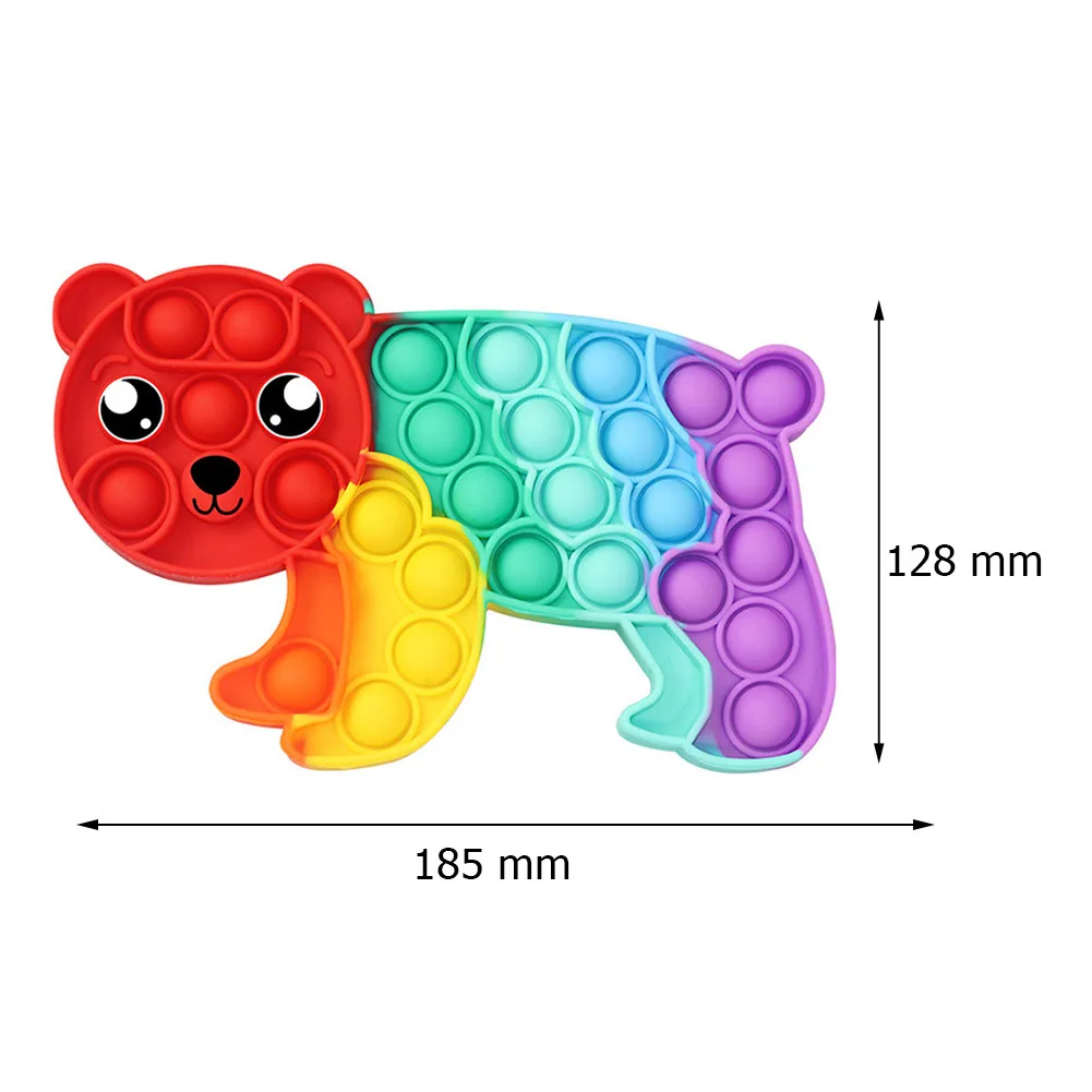 

Silicone Animal Shape Push Bubble Sensory Toy Anti-stress Relaxing Toy Autism Toys Stress Relieve Special Needs Concentration