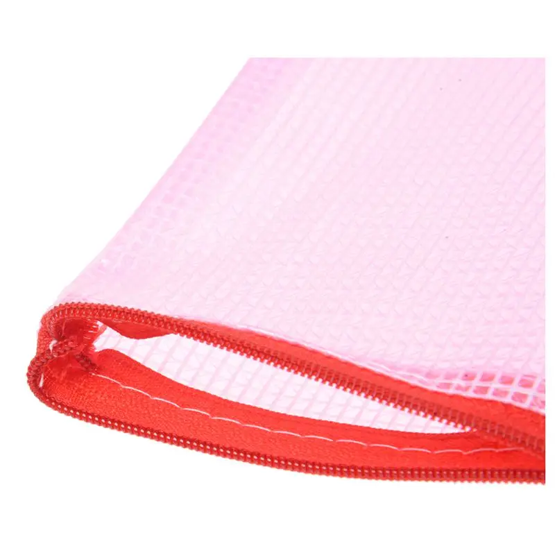 

10 Pcs Netting Surface A3 Document File Holder Zipper Bag Multicolor