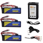 Литий-полимерный аккумулятор и зарядное устройство 11,1 В 2800 мАч 3S для Walkera DEVO 7 DEVO 10 DEVO12E F12E WFLY9 RadioLink AT9 AT10 вспомогательные принадлежности для передатчика