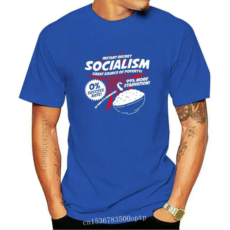 Новый мгновенный сожаление социализм 2021 Мужская рубашка капитализм патриотизм