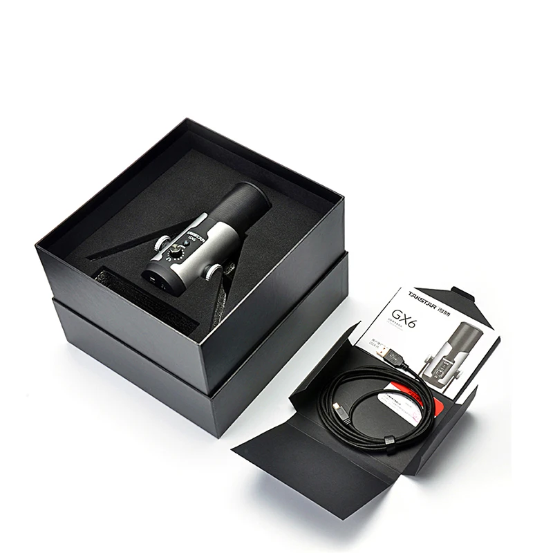 Цифровой конденсаторный микрофон Takstar GX6 USB Кардиоидная студия запись голоса с