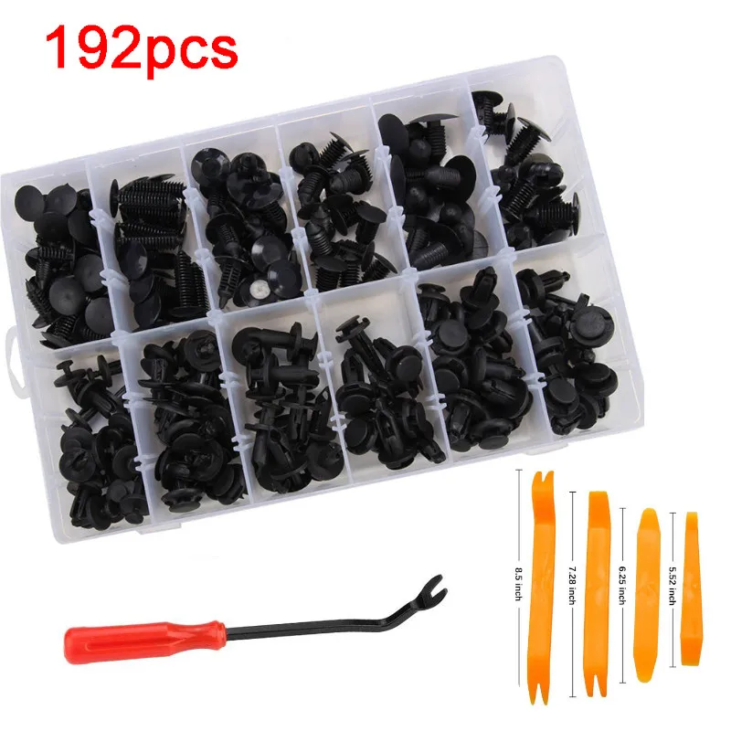 192 шт. 12 типов заклепок для стайлинга автомобиля зажимы крепления отделка
