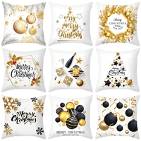 christmas cushion cover merry christmas decorations for home 2021 cristmas ornament pillow case xmas navidad gifts new year 2022