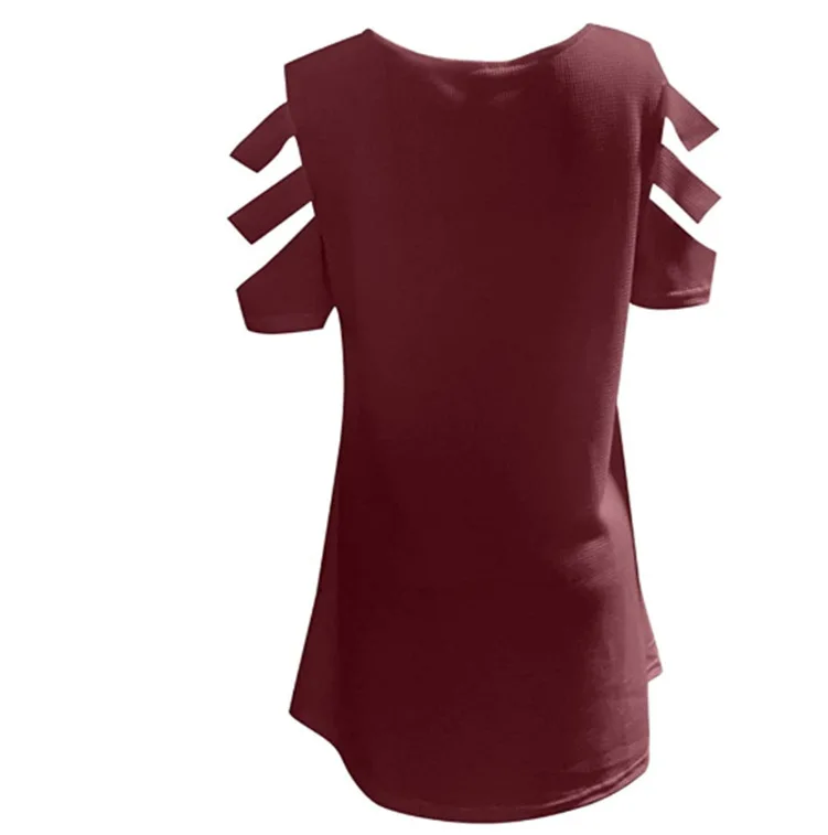 

Women's Top Casual Loose T-Shirts Women Hollow Out Sleeves Zipper Short Sleeve Pink T Shirts Y2K Ropa Mujer Summer Kawaii Tops