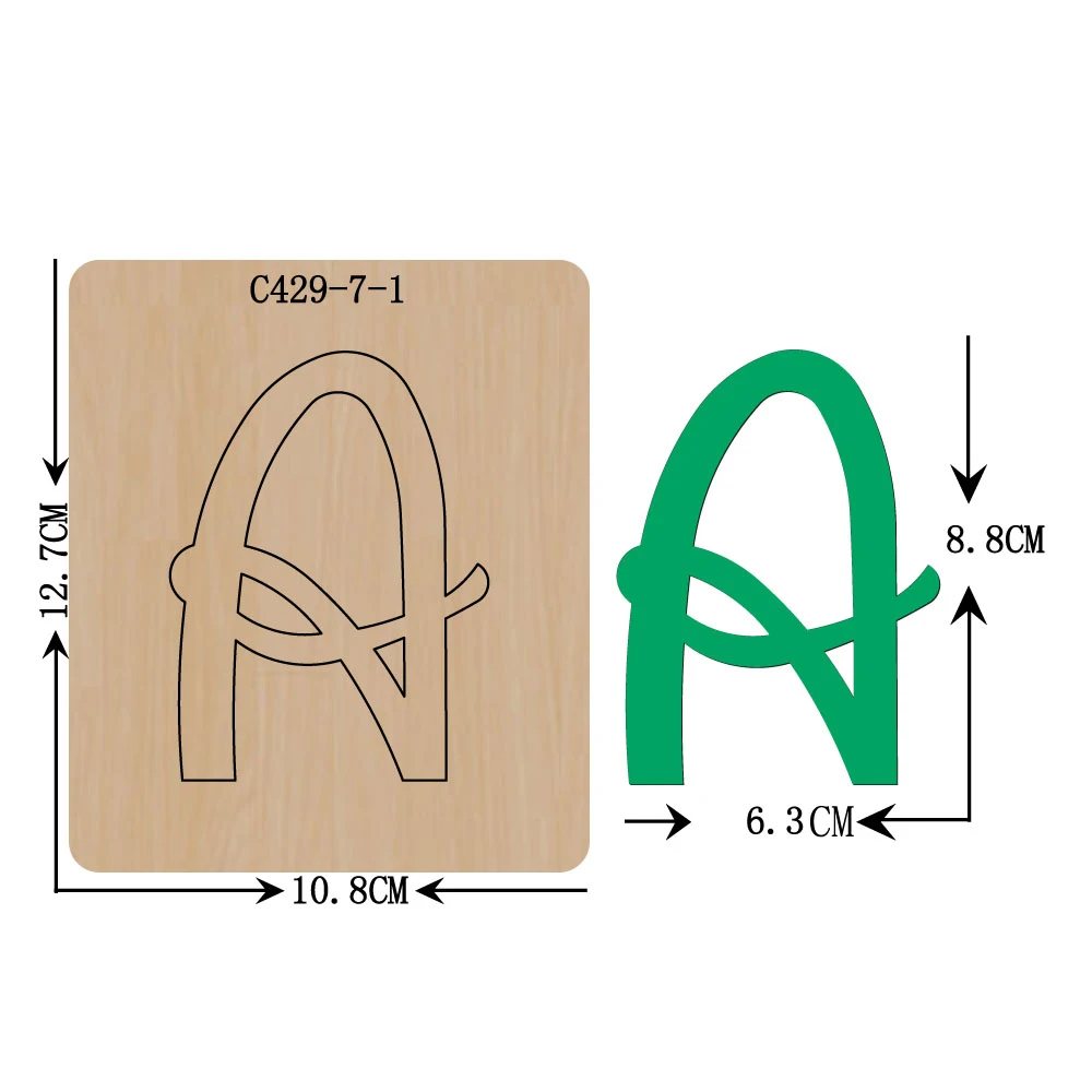 Новинка деревянные высекальные штампы в виде букв для скрапбукинга стандартных