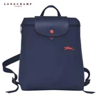 Роскошный дизайнерский женский рюкзак Longchamp, милый нейлоновый мягкий чехол-книжка с ручками сверху, модный кошелек для девочек-подростков