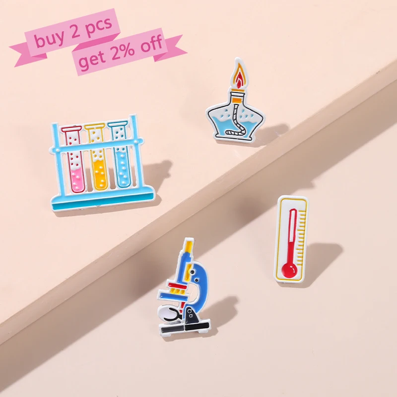 Эмалированная булавка Magic Science для микроскопа на заказ | Украшения и аксессуары