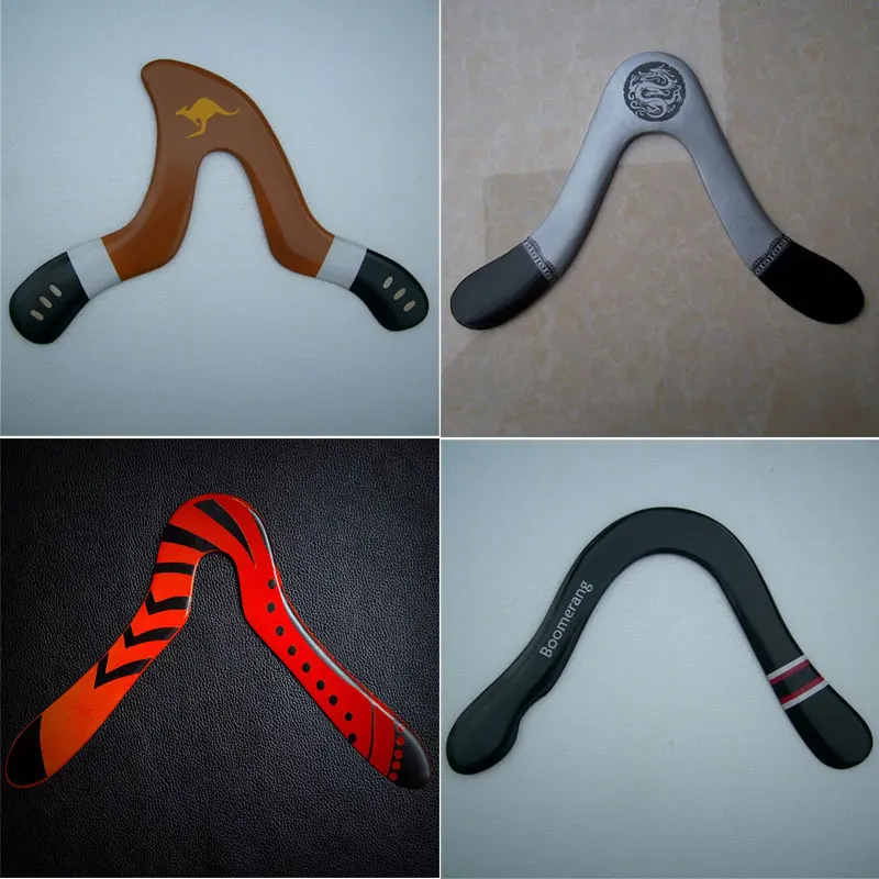 Ручной работы деревянные Бумеранг Детские Взрослые уличные игрушки личное