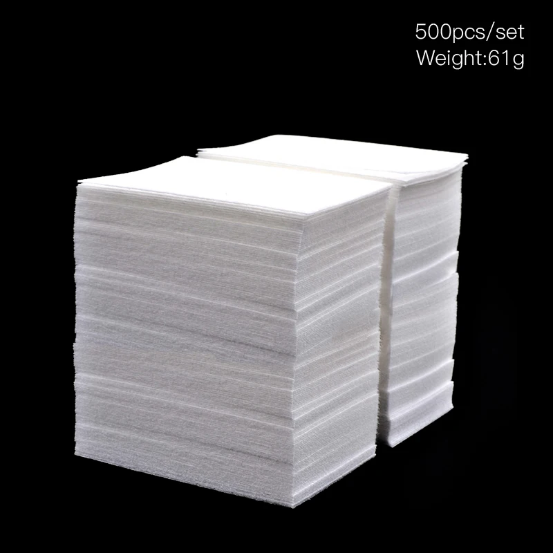500/200/100PCS Nail Polish Remover Cotton Wipes UV Gel Tips Cleaner Paper Pad Nails Art Cleaning Manicure Tools | Красота и здоровье