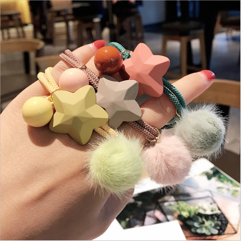 

Pearl Hairbands Women Girls Scrunchie Ponytail Holder Pearl Beads Women Hair Bands Set Elastic Rubber Rope Ties Hair Accessories