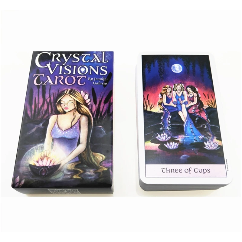 

Crystal Visions Tarots Full English 79 Cards Deck Oracle Divination Fate Family Party Board Game