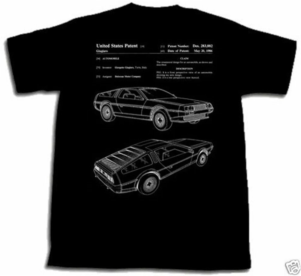 Лакированная рубашка Delorean Dmc новая футболка всех размеров 12 John Deloreon Future