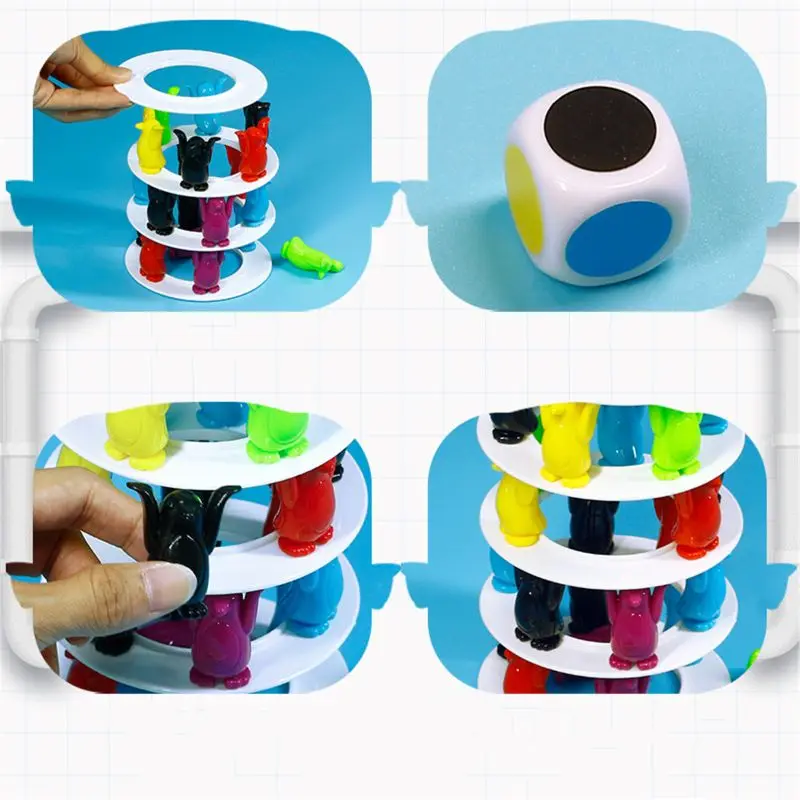 Пингвин балансировочная игрушка вызов башня Многослойные детские игрушки