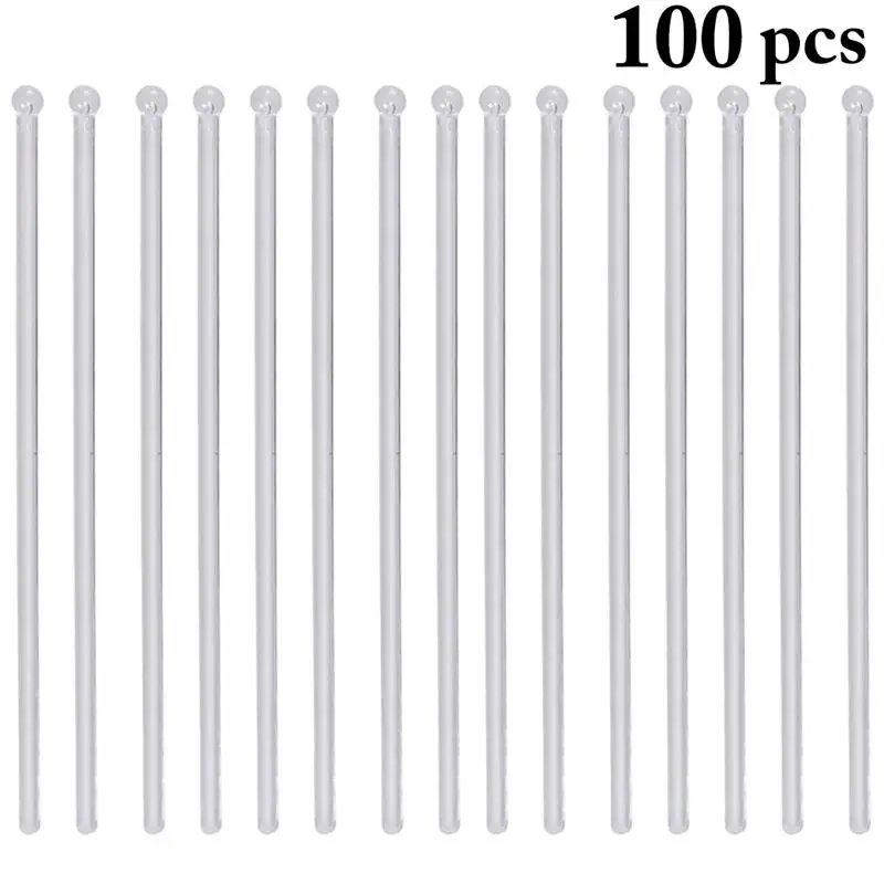 

100pcs/set Swizzle Stick Clear Disposable Swizzle Stirrer Drink Stirrer For Cocktail Bar Accessories