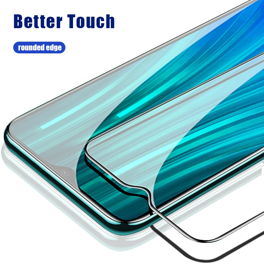 3-в-1 Камера протектор+ закаленное Стекло для Xiaomi Redmi Примечание 8 Pro Экран высокотемпературный ПУ, защитный задний футляр, Камера металлическое кольцо для Redmi-Note-8-Pro