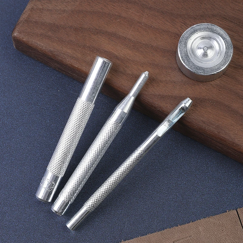 

KAOBUY Leather Snap Fasteners Kit Metal Button Snaps Press Studs 4 Installation Tools Leather Snaps for Clothes