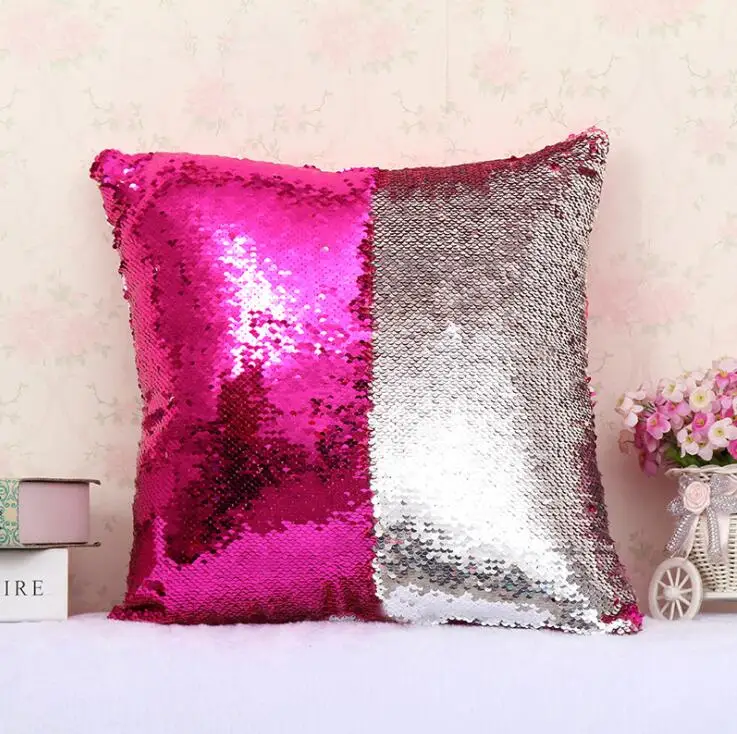

Mermaid Sequins Pillow Case Magic Reversible Sequin Cover Pillowcases Home Decorative Cushion Cover Office Sofa Cushion Pillow