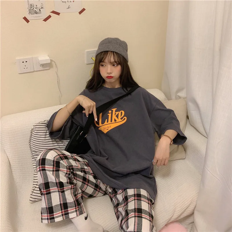 Новая Весенняя и летняя футболка с короткими рукавами Женская длинная куртка в