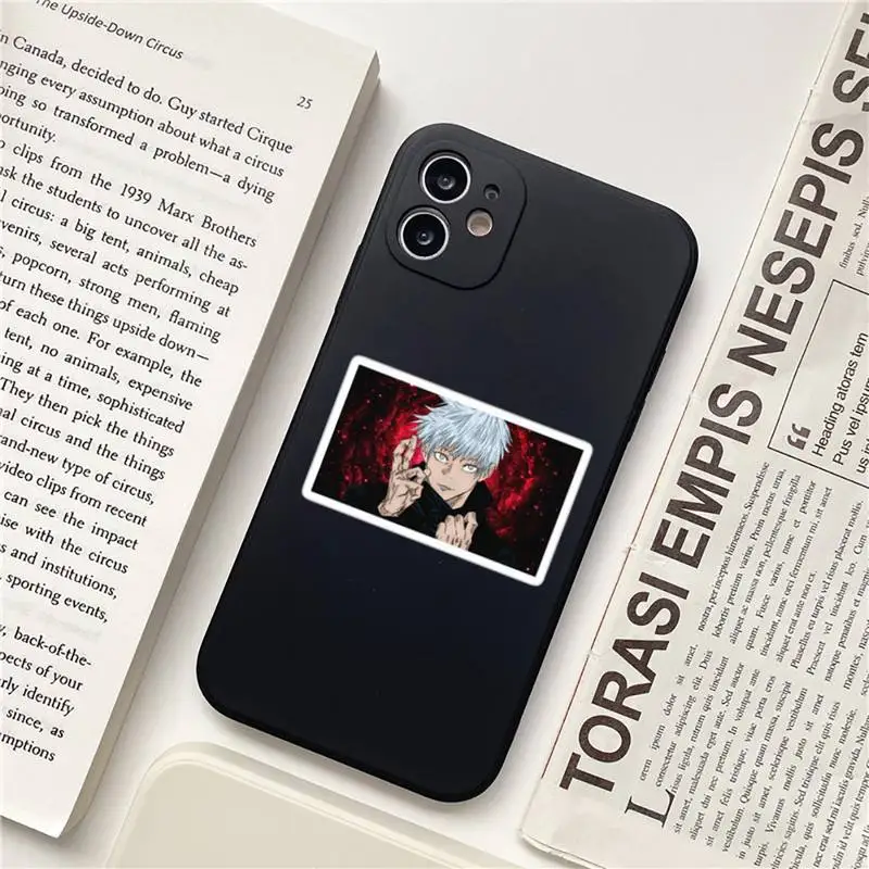 

Hot Anime Jujutsu Kaisen Phone Case for iPhone 12 11 mini pro XS MAX 8 7 6 6S Plus X 5S SE 2020 XR