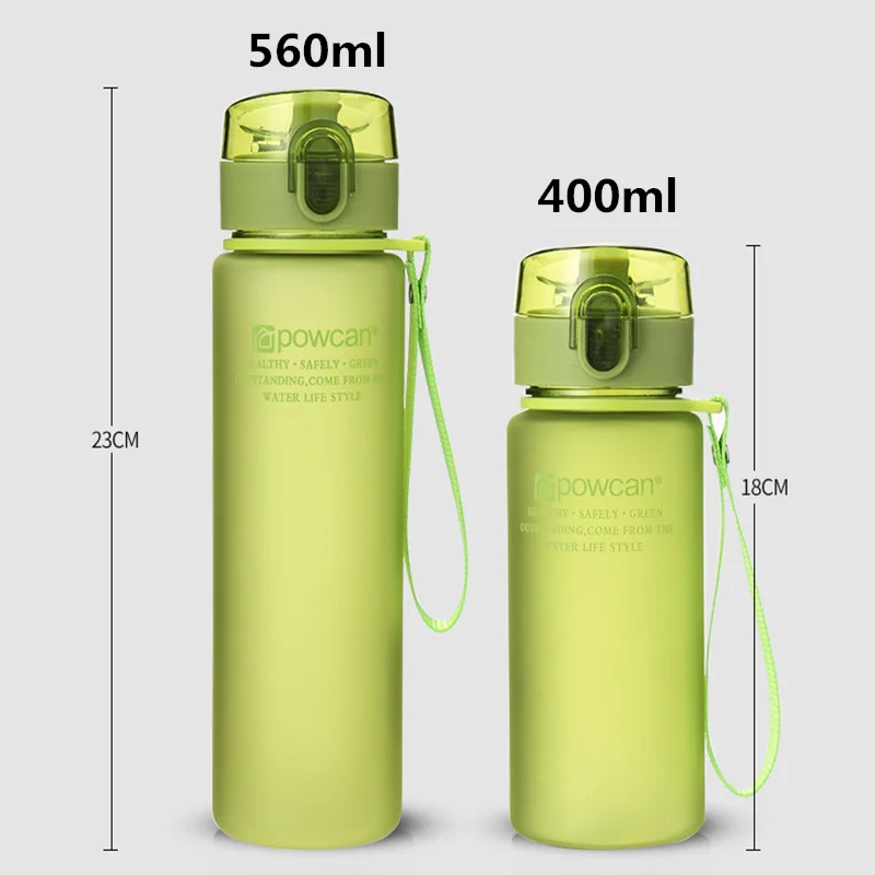 Пластиковая бутылка для воды прямая Питьевая шейкер 400 мл 560 Спортивная