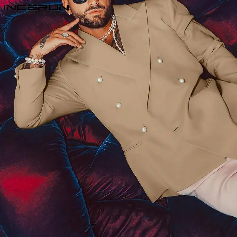 

Men's Fashion Blazer Long Sleeve Suit Jackets Solid Color Casual Wear Outer Garment Coats