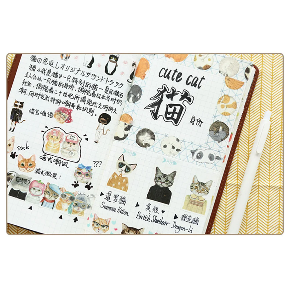 

2 Rolls Cat Decorative Tape Washi Masking Tape Scrapbooking DIY Crafts Gift Wrapping (Random Pattern)