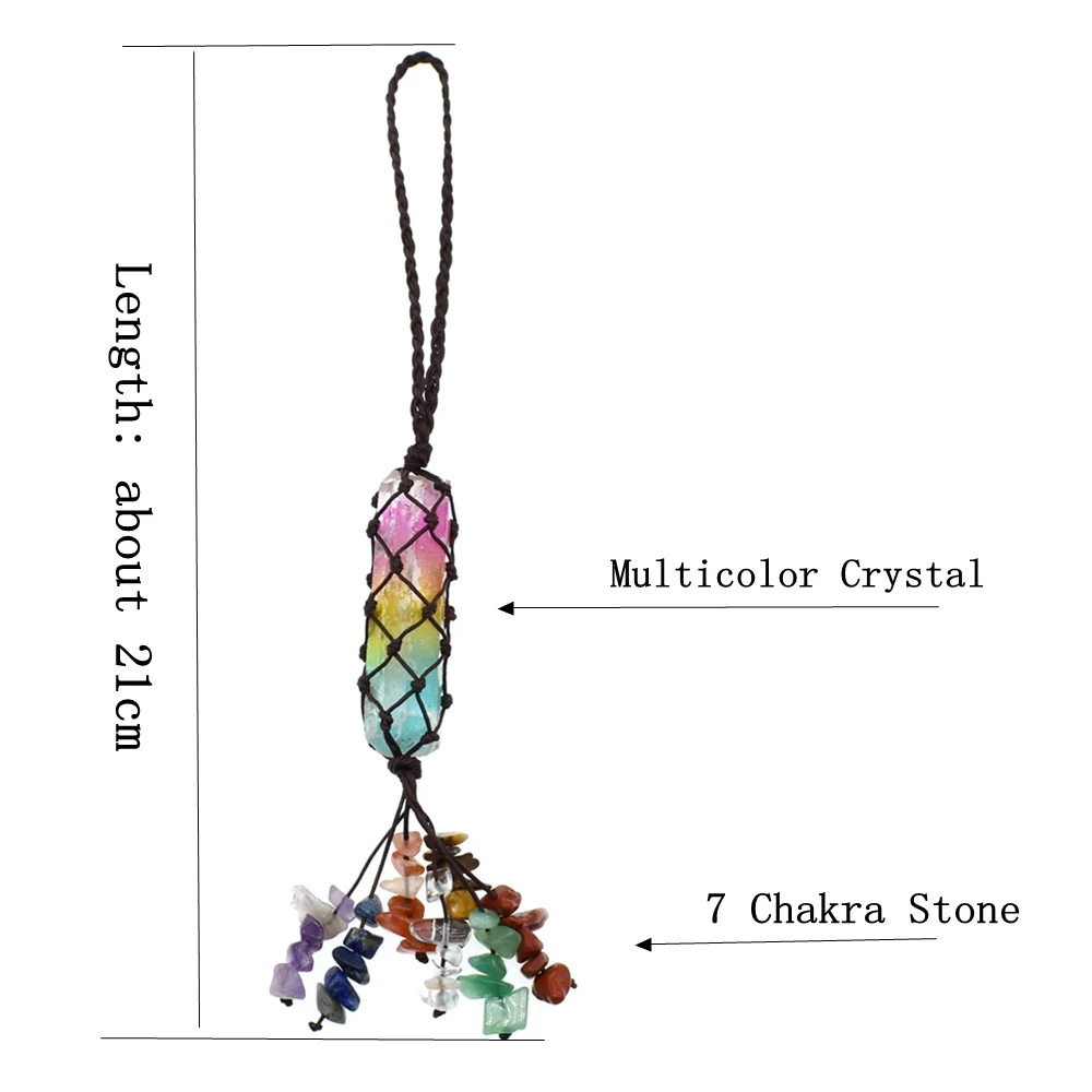 Новинка 2019 чакра подвеска с натуральным кристаллом в виде автомобиля 7 чакр