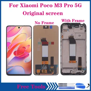 6 5 original lcd display for xiaomi poco m3 pro 5g m2103k19g display touch screen assembly screen repair kit with frame free global shipping