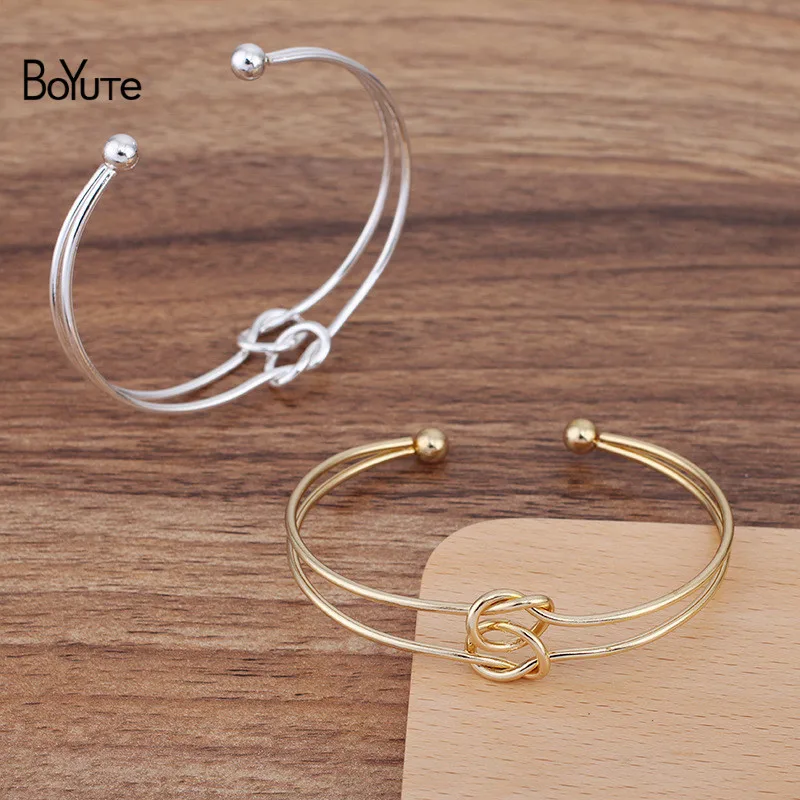 Браслет BoYuTe (5 шт./лот) 65*2 мм металлический железный с двойным узлом Прямая продажа