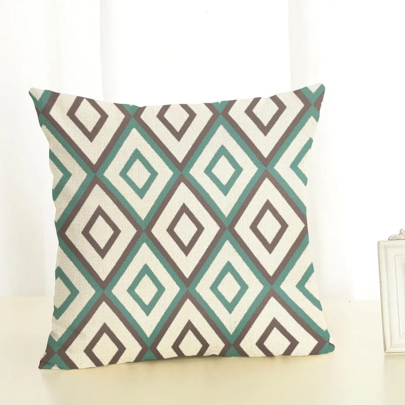 45*45 см Хлопковый чехол для подушки в полоску с принтом домашний декор мягкий