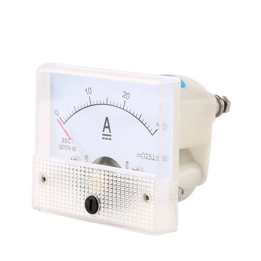 

1 PCS Analog Current Panel Meter Portable 0-30A Current Meter Ammeter for Circuit Testing Ampere Tester Gauge Durable Analog