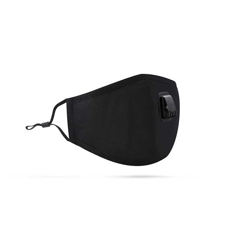 Многоразовые маски для лица черная маска моющаяся Крышка рта с дыхательным