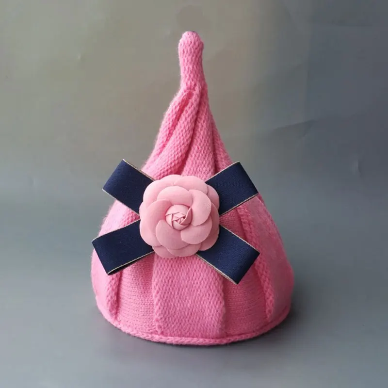 Зимняя вязаная шапка для маленьких девочек и мальчиков реквизит фотосессии