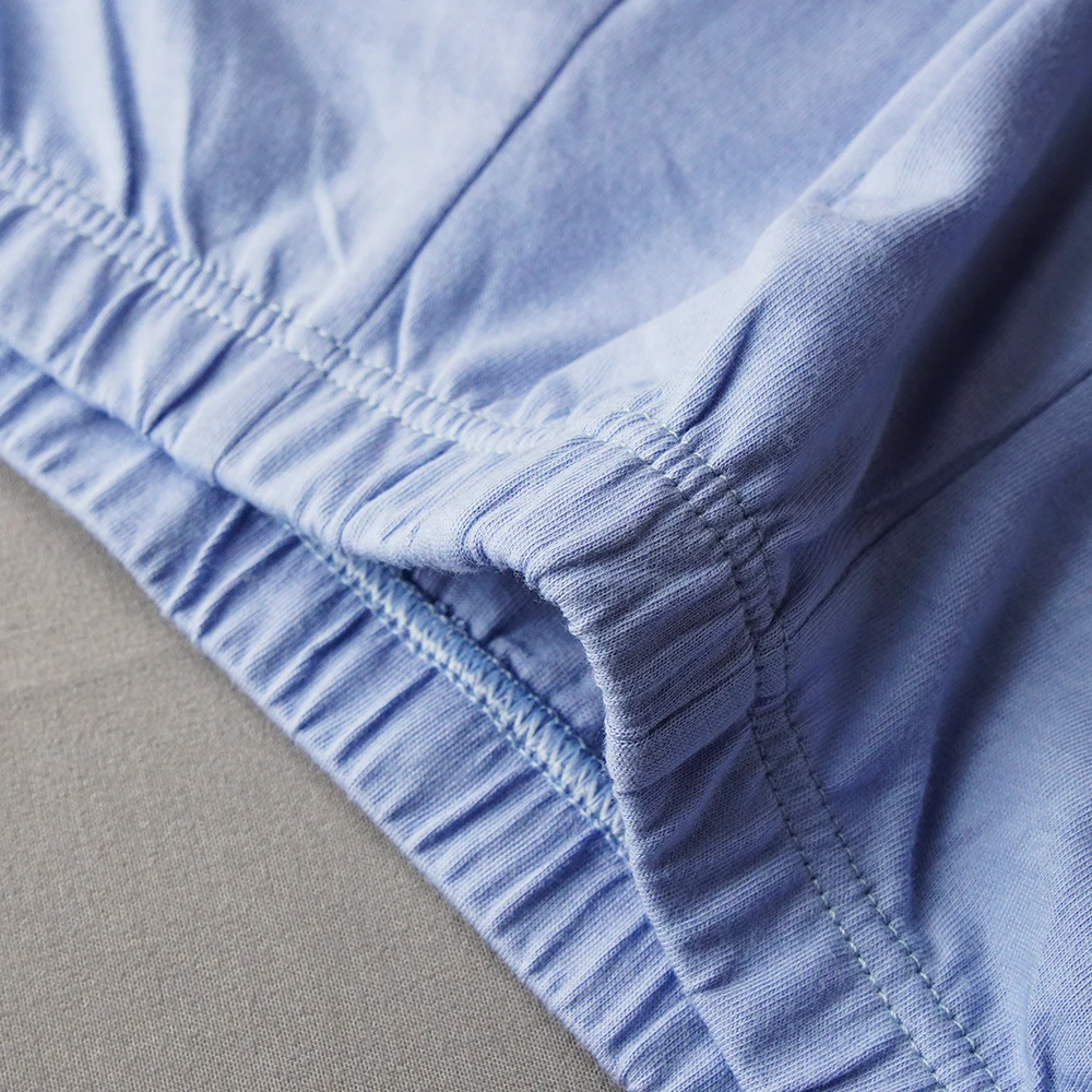 5pcs/lots Men's Cotton Boxershorts Male Seamless Underwear Mid-waist Panties Fat Plus Size Breathable Pants L-6XL