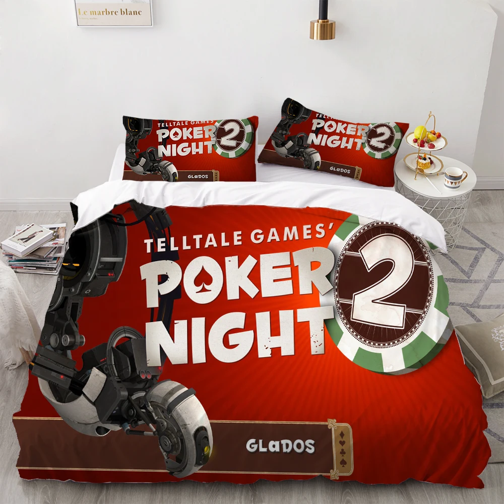 Постельное белье в стиле покера/чипсов/Шахматы/черепа 2/3 шт. развлекательное