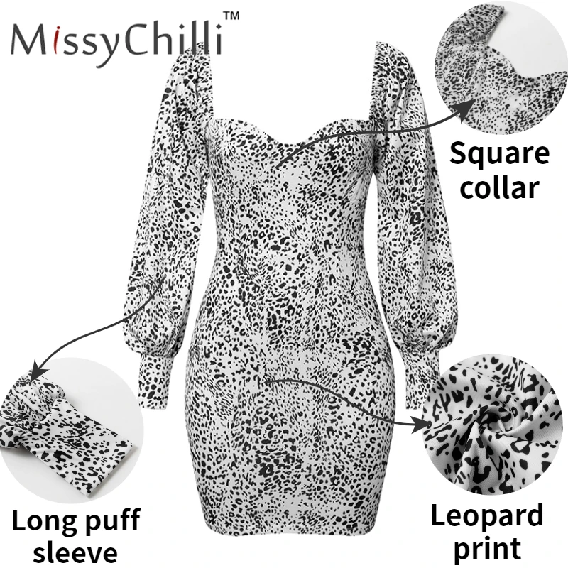 Женское облегающее платье мини MissyChilli винтажное с цветочным принтом и длинными