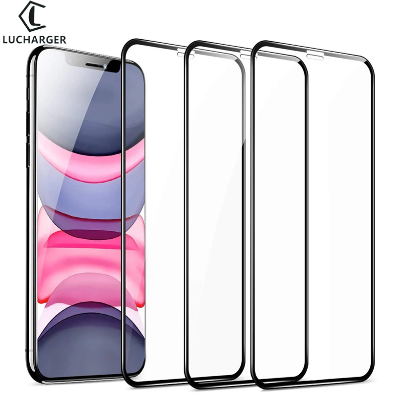 

3pcs Protective Glass for Apple Iphone 11 Pro Max Tempered Glass Screen Protector on I Phone 11pro Iphone11 Glas Safety Film 3d