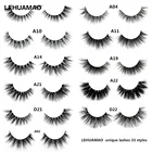 LEHUAMAO макияж Накладные ресницы ручной работы норковые ресницы пушистые длинные 3D полосы толстые Искусственные норковые ресницы макияж красота инструмент A19