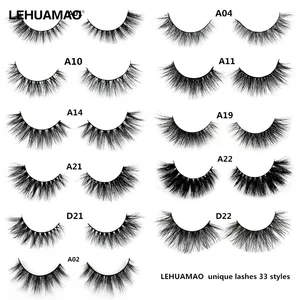 LEHUAMAO макияж Накладные ресницы ручной работы норковые ресницы пушистые длинные 3D полосы толстые Искусственные норковые ресницы макияж красота инструмент A19