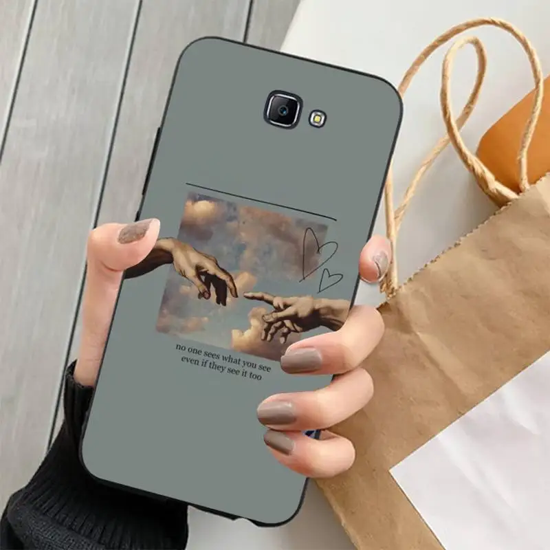 Чехол MaiYaCa для телефона с изображением Давида на пальце Samsung J4 PLUS J7PRO J5 J6 J7 PRIME neo 2016
