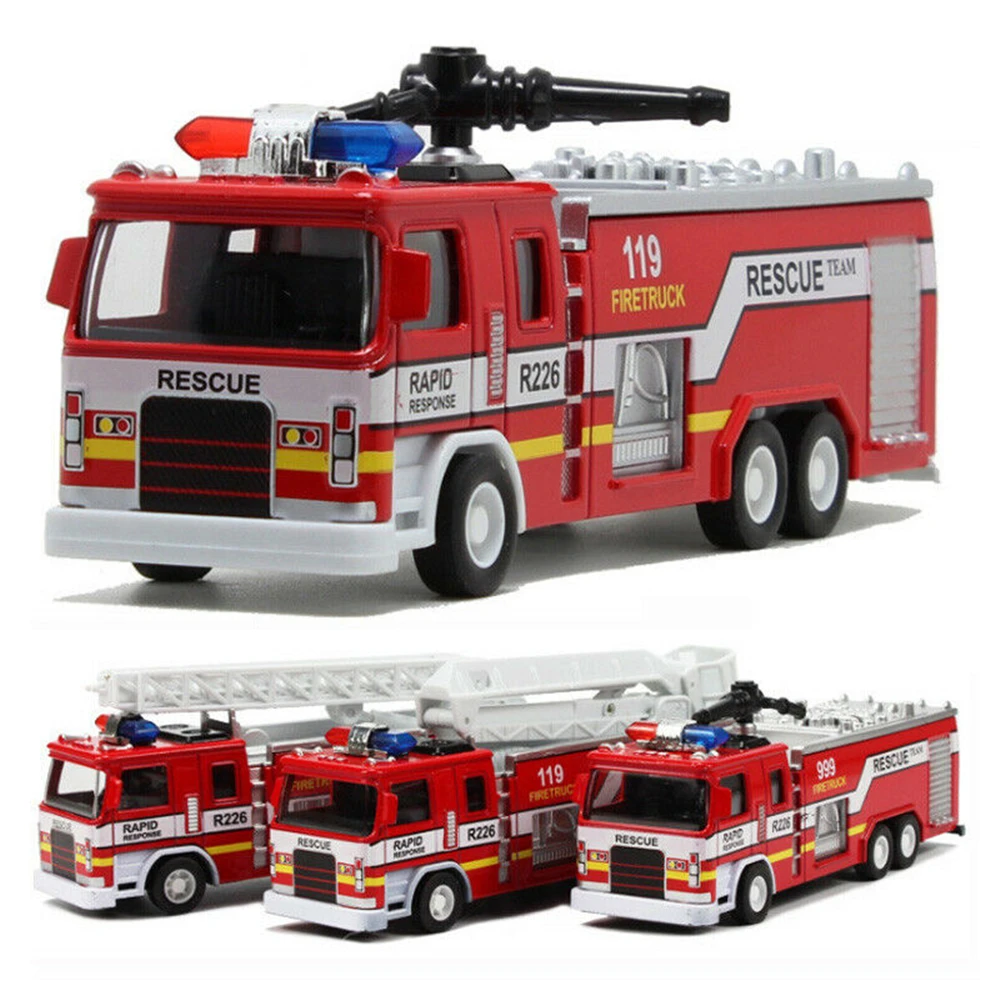 

Fire Truck Kids Toy - with Bright Flashing Lights & Real Siren Sounds, Fire Engine Toy Trucks for Imaginative Play