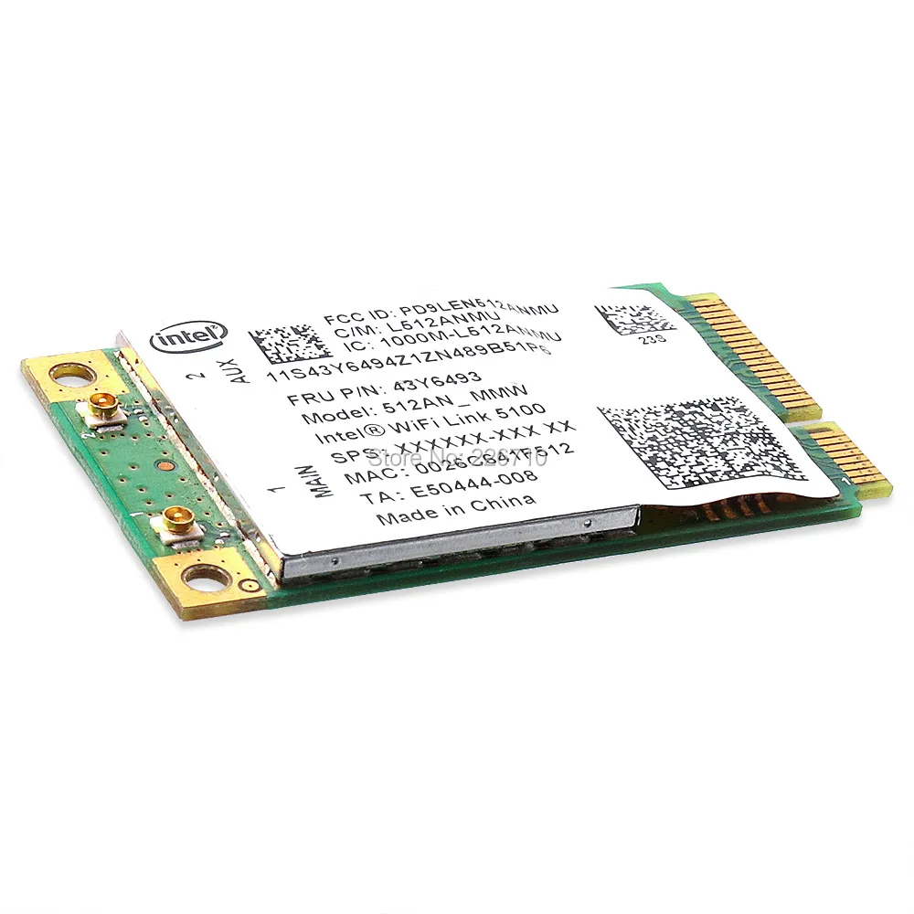 5100AGN 512AN_MMW Беспроводная 802.11N 300 Мбит/с PCI E Wi Fi LAN карта для Lenovo X200 T400 E43 E43A E43L G450L W500 R500