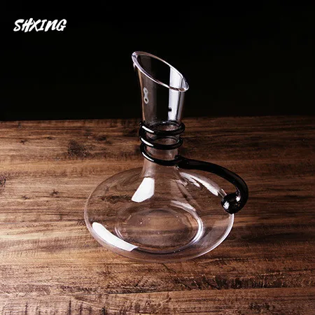 1.8л винтовая ручка Кристалл Улучшенный плоский базовый Декантер для красного