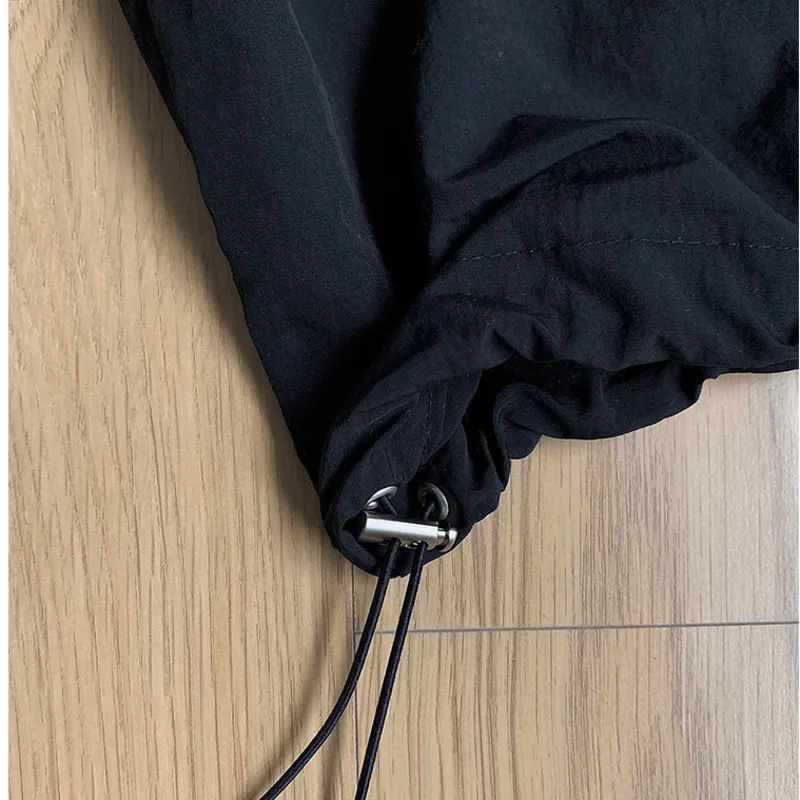 

IEFB Korean Pullover Shirt Lapel Loose Summer Short Sleeve White Shirts Korean Trendy Men's Ice Silk Casual Elastic Hem 9Y7657