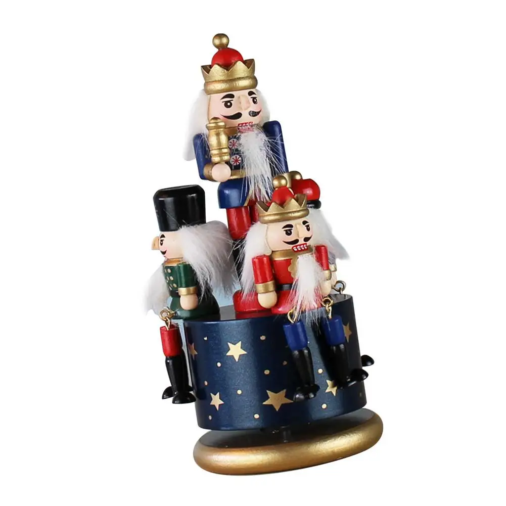 

Wooden Nutcracker Doll Soldier Puppet Christmas Kids Gifts New Year Christmas Tree Pendant Ornaments Decoration