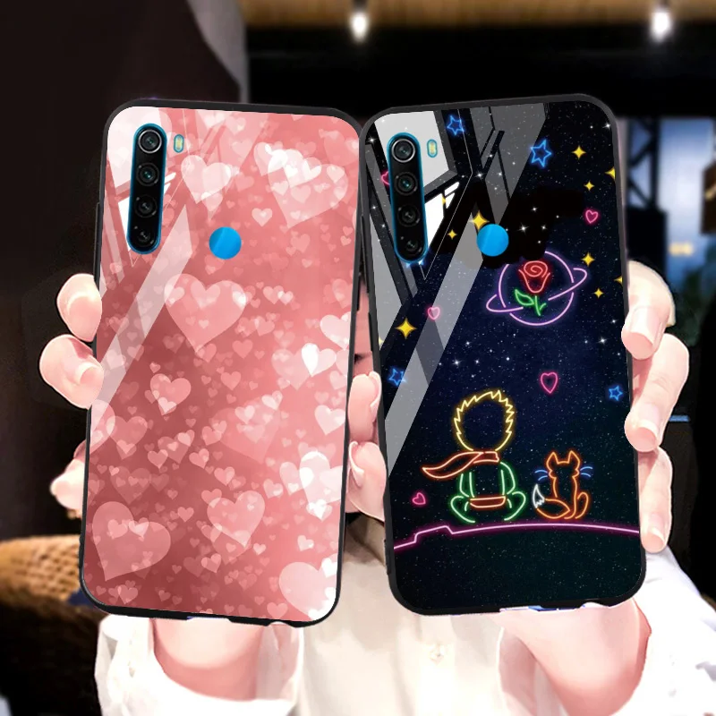 Чехол для телефона Xiaomi Redmi Note 9S 9 Pro 8 8T 7 чехол из закаленного стекла Funda Xiomi 8A 7A K20 Poco