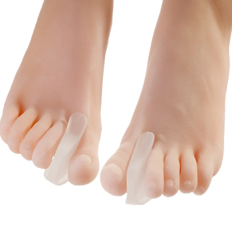

2Pcs Silicone Foot Finger Toe Separator Adjuster Hallux Valgus Pedicure Corrector Feet Care Bunion Bone Thumb Valgus Protector