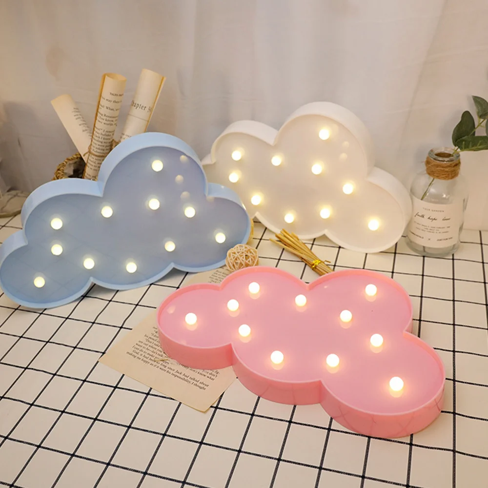 

Creative Lovely Cloud Star Moon LED 3D Light Night Light Kids Gift Toy for Home Kids Bedroom Tolilet Lamp Decor Indoor Lighting