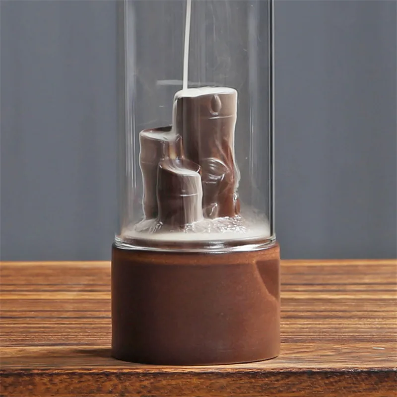 Курильница Водопад из акрила с защитой от ветра и 20 конусов|Благовония